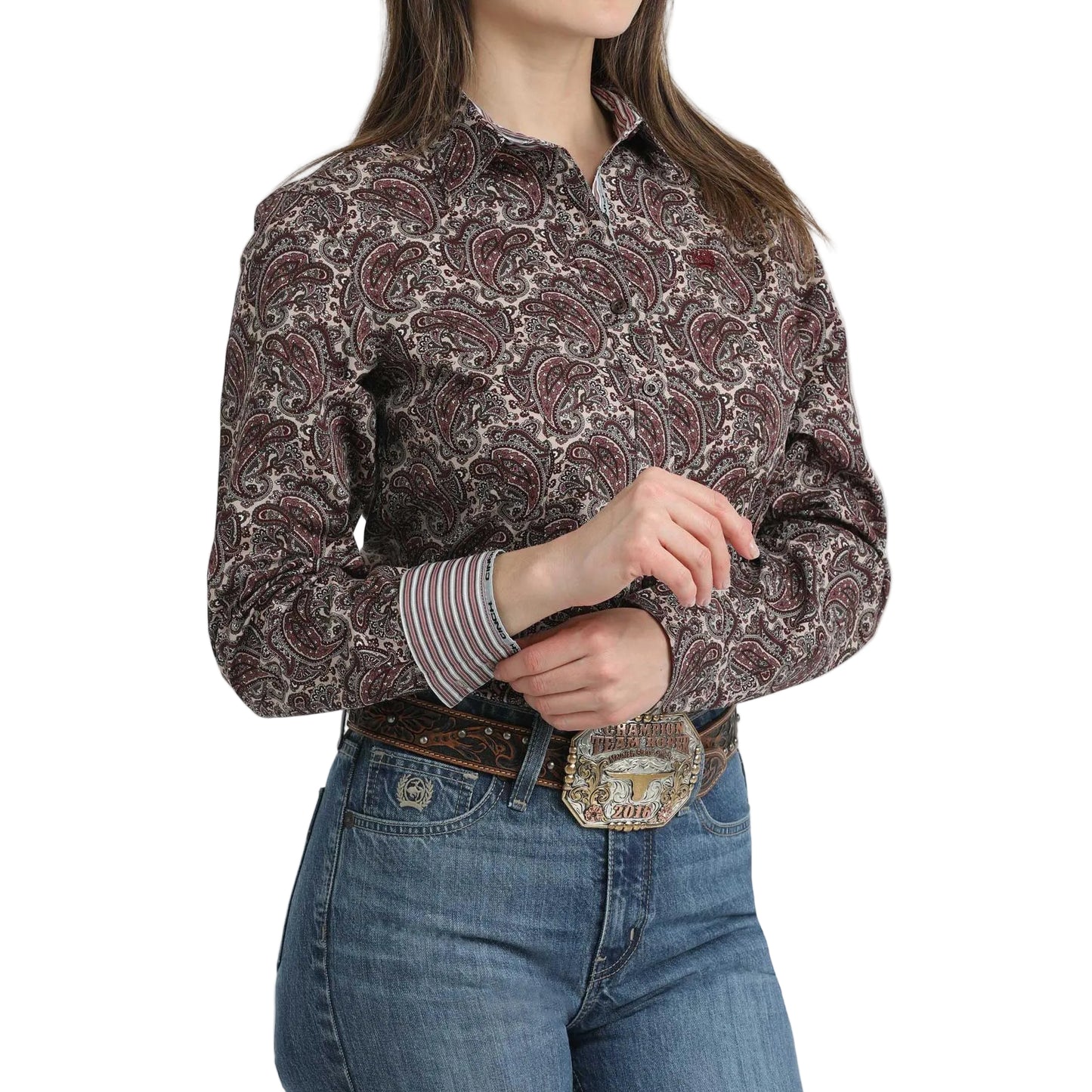 Cinch Women's Long Sleeve Patterned Western Shirt - Multi - Irvine Tack & Western Wear
