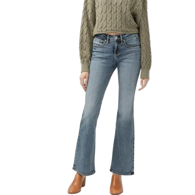 Silver Women's Suki Midrise Bootcut Jeans - Medium Indigo
