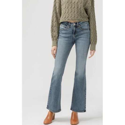 Silver Women's Suki Midrise Bootcut Jeans-Medium Indigo