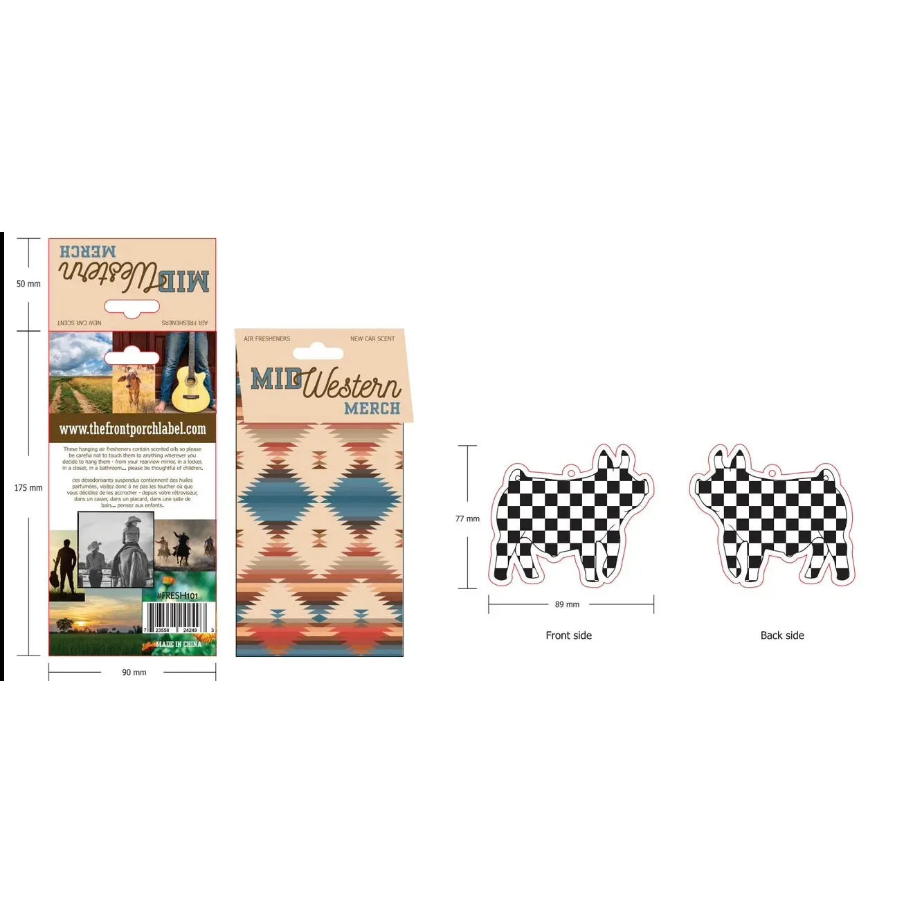 Front Porch Western Air Fresheners - Assorted Styles