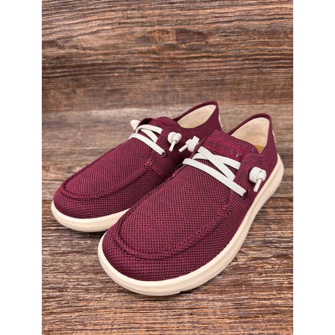 Ariat Women's Hilo Shoe- Heather Burgundy Knit