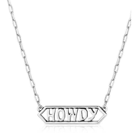 Montana Silversmiths Howdy Bar Necklace