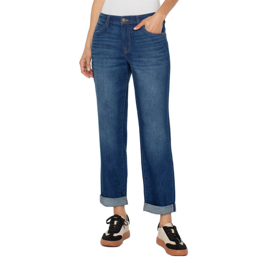 Liverpool Women's The Keeper Boyfriend Jeans- Pleasant Creek