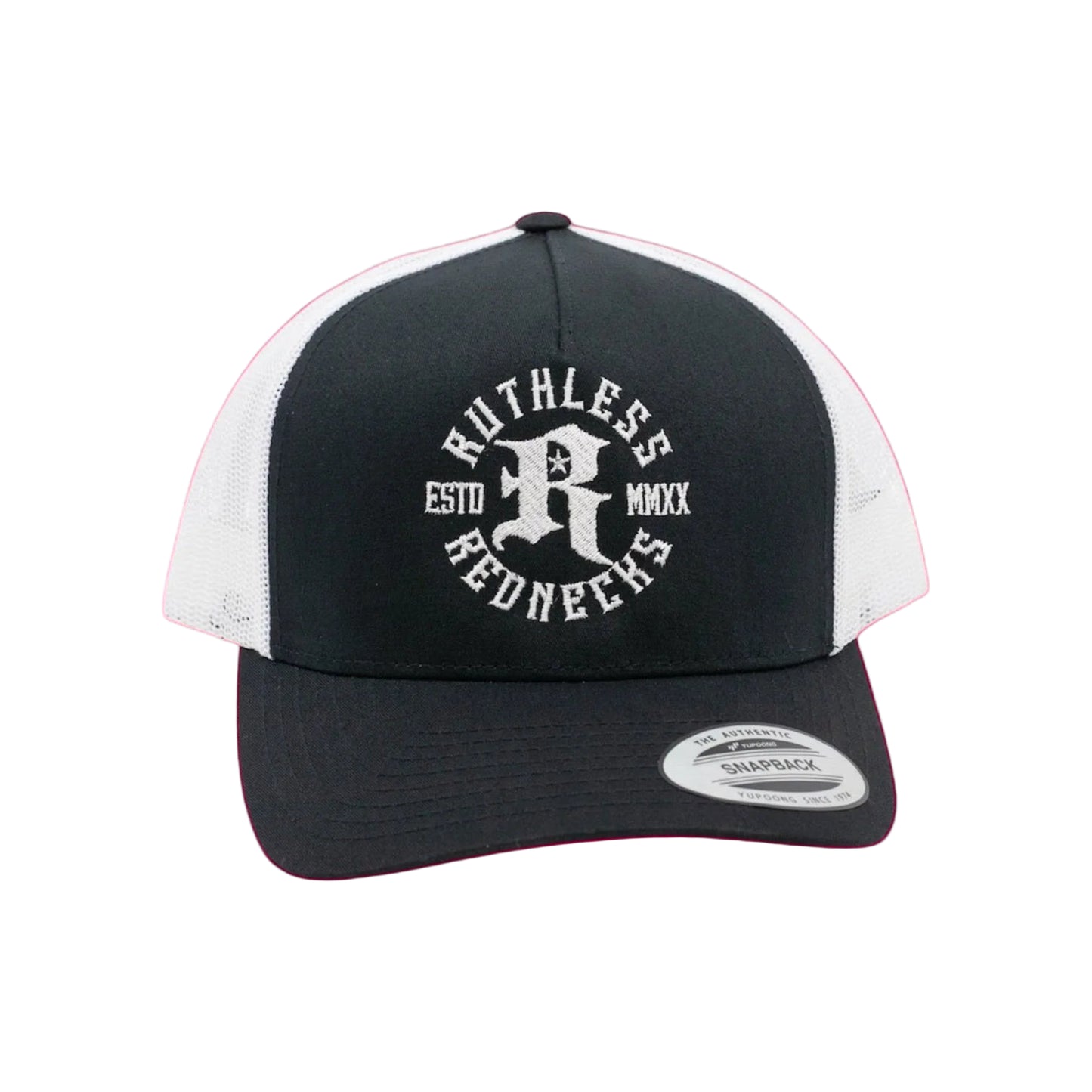 Ruthless Rednecks Icon Curved Brim Cap - Black/White