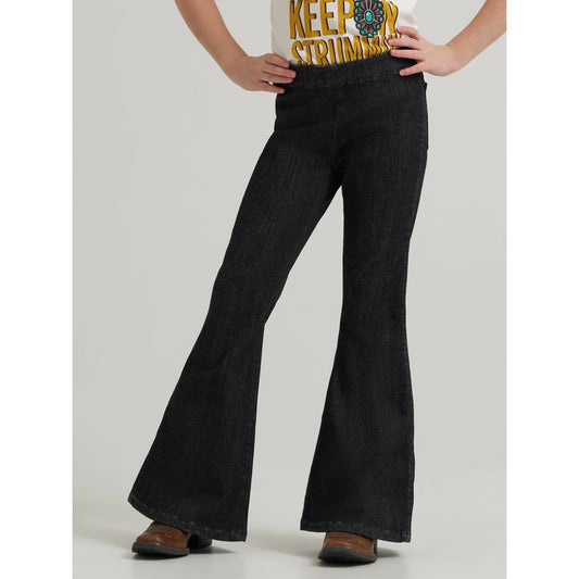 Wrangler Lainey Wilson Girl's Bell Bottom Jeans- Black