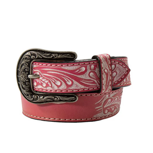 Angel Ranch Girl's 1 1/4" Name Blank Belt- Pink
