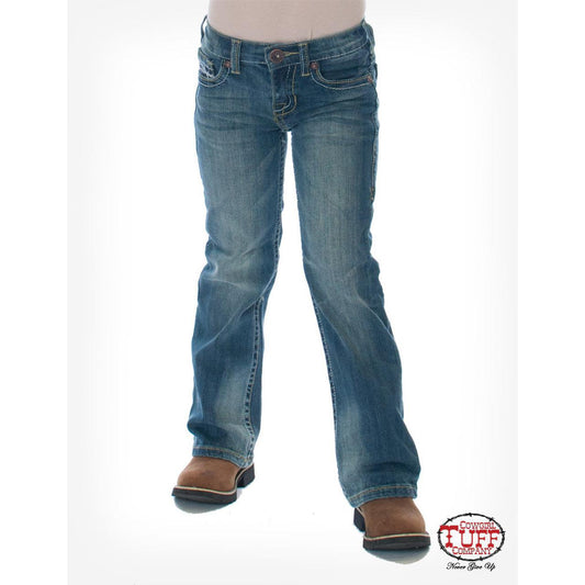Cowgirl Tuff Girl's Don't Fence Me In Jean- Medium Wash