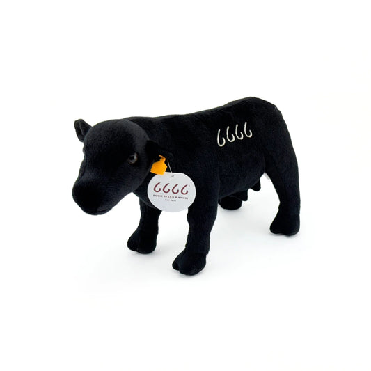 Big Country Four Sixes Plush Black Angus Cow