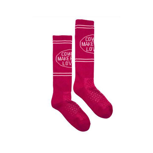 Cactus Alley Hemp Cowboys Lover Performance Socks-Pink