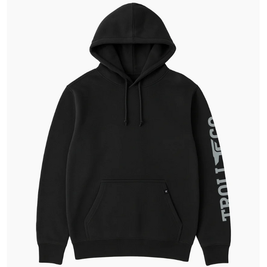 Troll Men's Anvil Locked Hoodie- Black