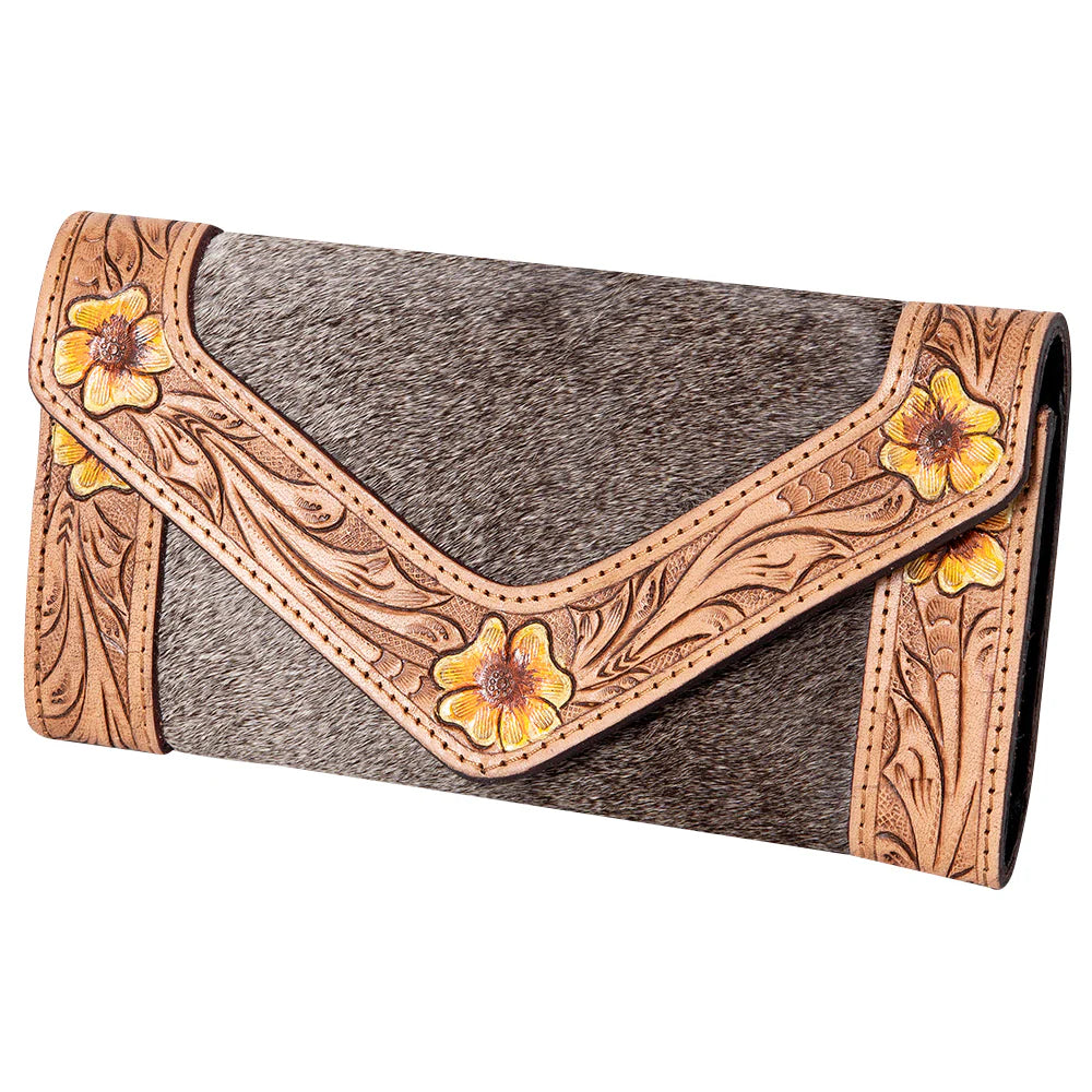 American Darling Genuine Leather Hair On  Western Wallet