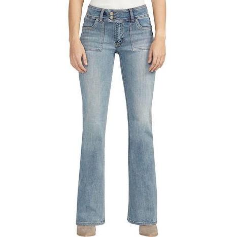 Silver Women's Be Low Flare Jean- Indigo
