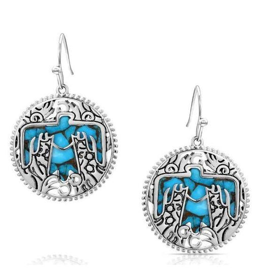 Montana Silversmiths Strength of the Thunderbird Earrings