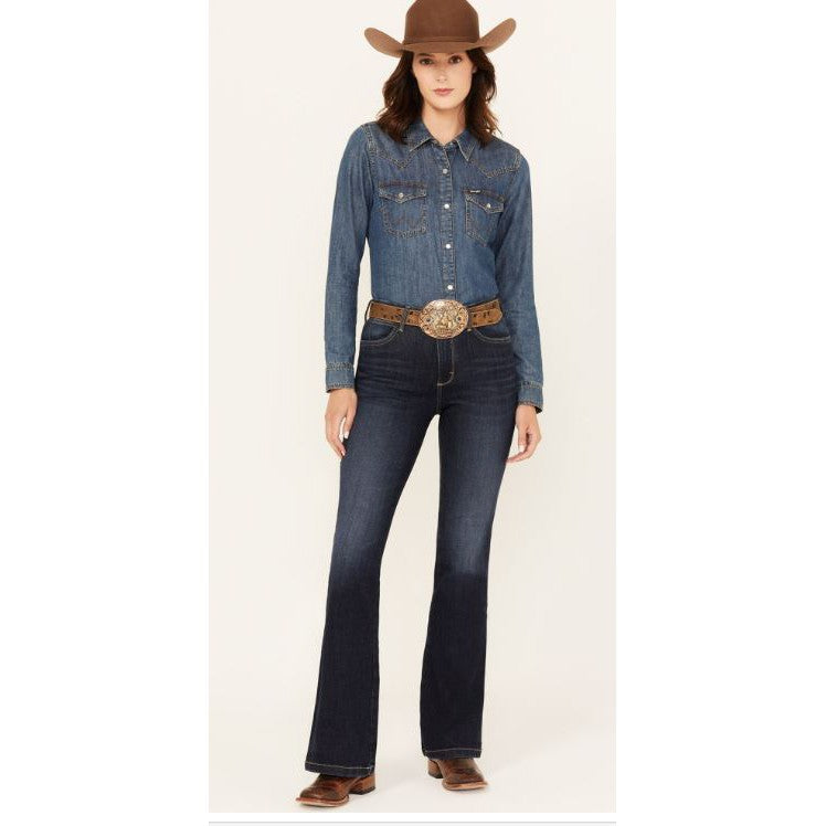 Wrangler Women's Bespoke High Rise Flare Jean-Madilyn