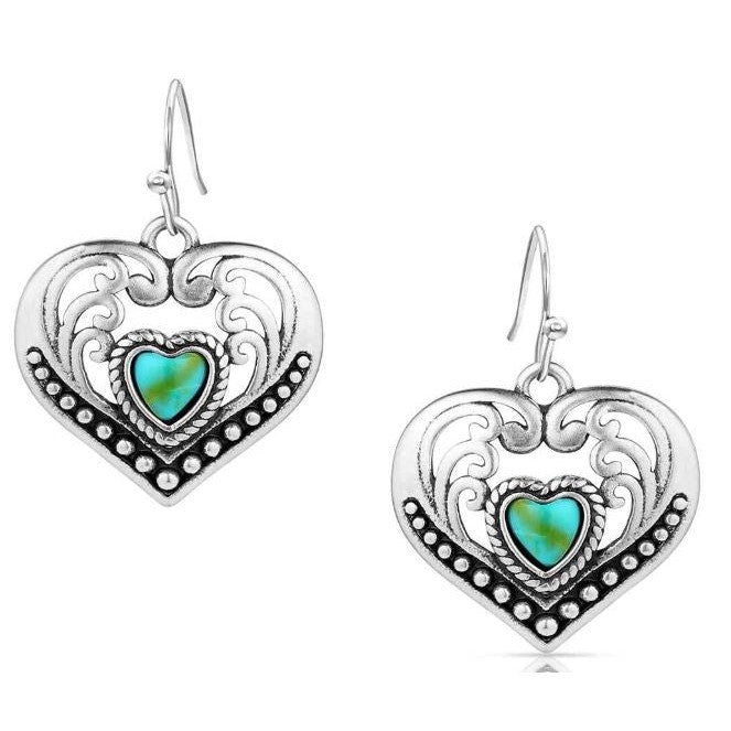 Montana Silversmiths Fierce Hearts Earrings