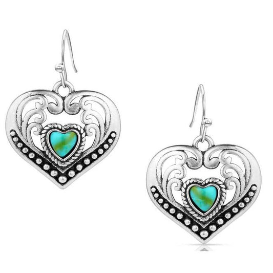 Montana Silversmiths Fierce Hearts Earrings