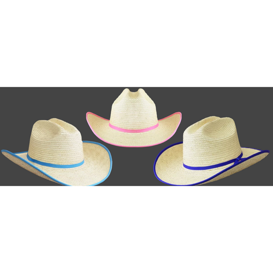 Sunbody Hats Kids Cattleman Hat with Bound Edge - Assorted Colours