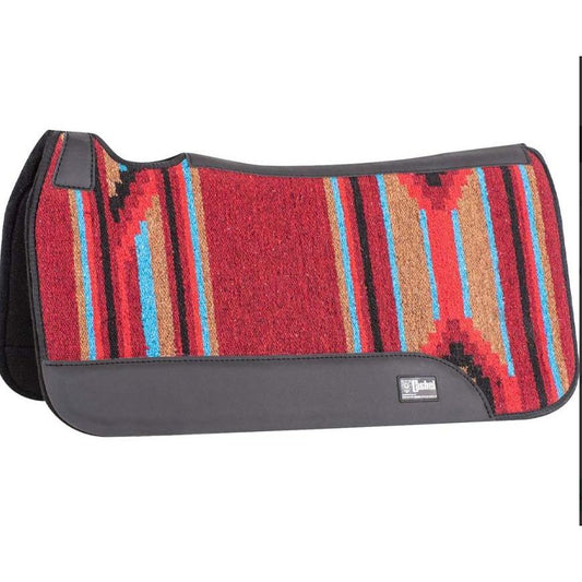 Cashel Felt Bottom Sewn Top Pad Saddle Blanket - 31x32-Crimson
