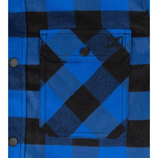 Fieldsheer Men's Flannel Heated Jacket-Black/Blue