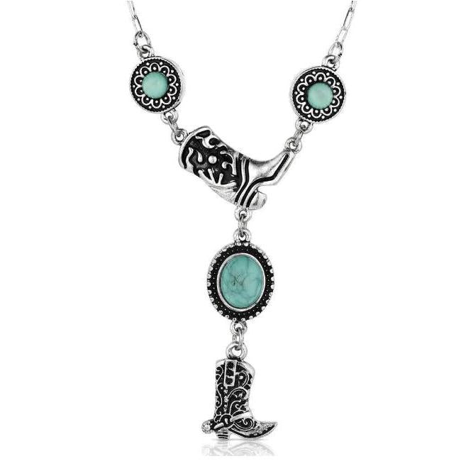 Montana Silversmiths Dancing Shoes Necklace