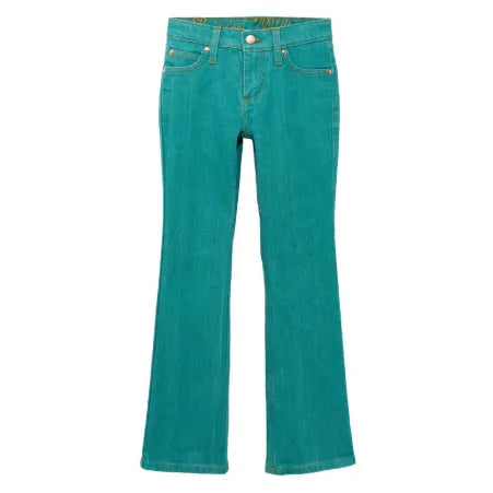 Wrangler Girl's Lainey Wilson Boot Hugger Jeans - Turquoise