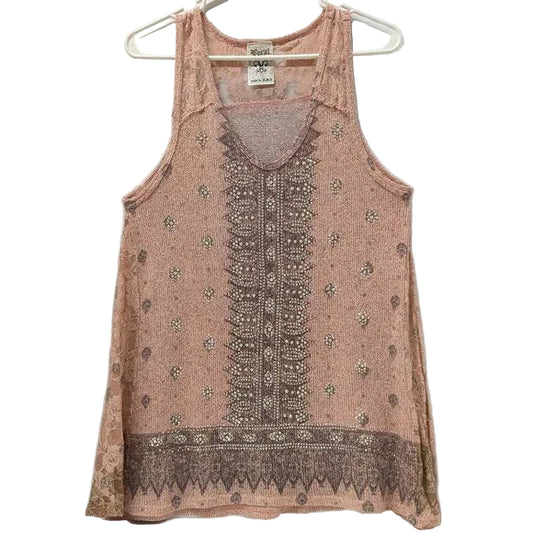 Vocal Apparel Crochet Lace Contrast Print Shirt- Assorted Colours