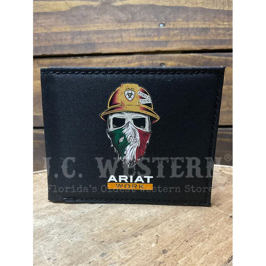 Ariat Work Bifold Work Born for This Wallet- Mexico Black - Irvine Tack & Western Wear