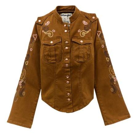 Wrangler Women's Lainey Wilson Long Sleeve Wildflower Jacket- Monks Robe