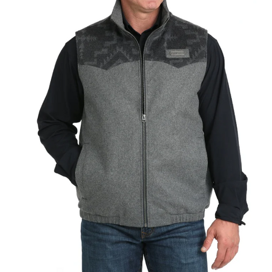 Cinch Men's Woolly Vest-Grey