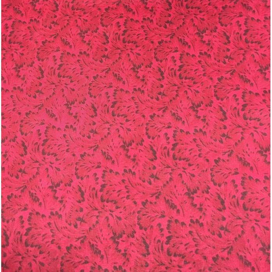 Wyoming Traders Frontier #6 Calico Silk Scarf- Red