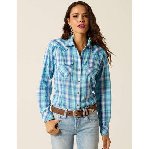 Ariat Women's Long Sleeve Plaid Shirt- Xico Plaid