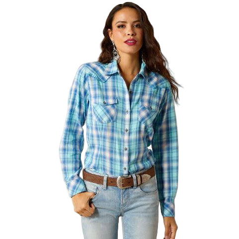 Ariat Women's Long Sleeve Plaid Shirt- Xico Plaid