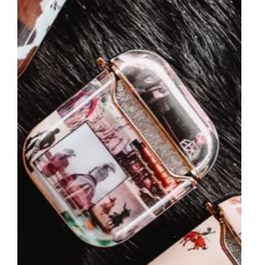The Front Porch Label Airpod Case - Cowboy Collage