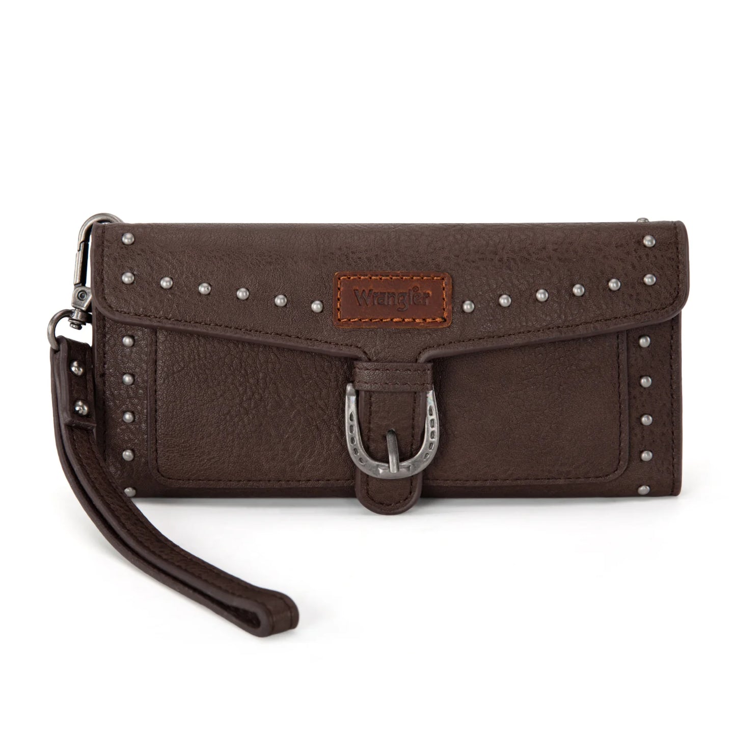 Wrangler Western Trifold Wallet/Wristlet with Detachable Credit Card Holder- Multiple Colors