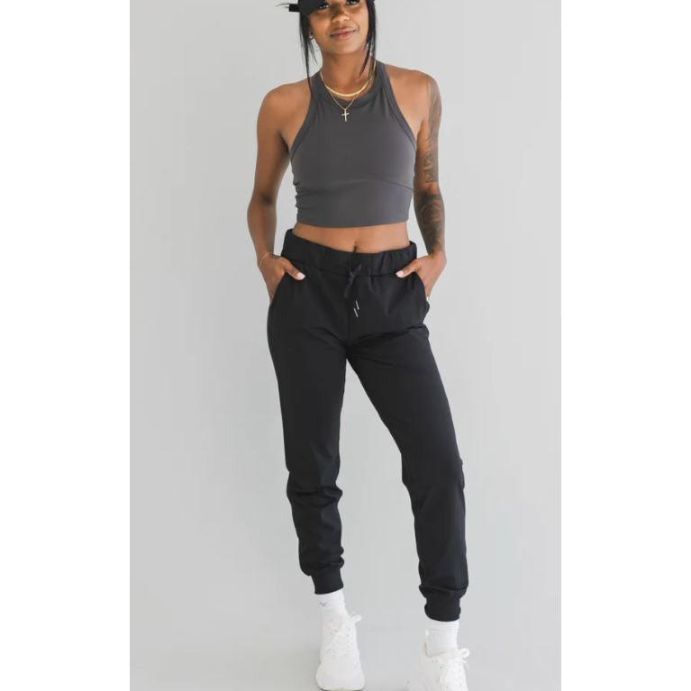 Bare Activewear Women's Downtown Jogger with Cuffed Ankle