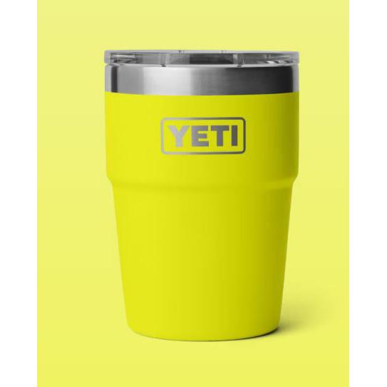 Yeti Rambler 473ml Stackable Pint w/Magslider Lid - Firefly Yellow