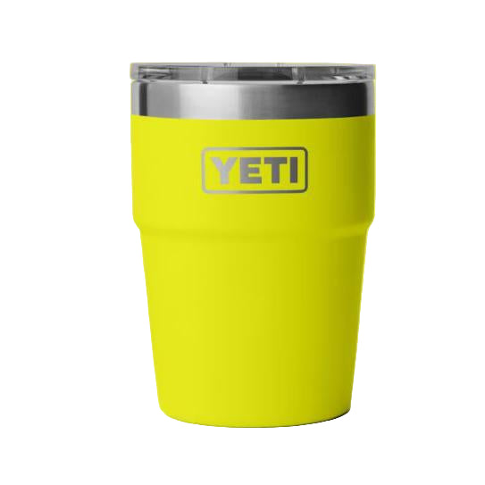 Yeti Rambler 473ml Stackable Pint w/Magslider Lid - Firefly Yellow