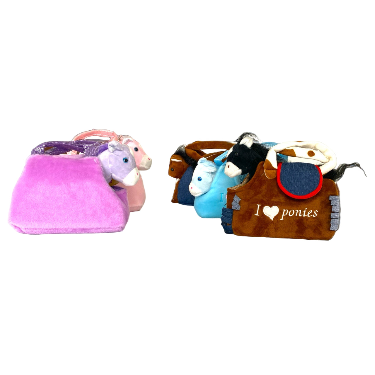 Plush Pony in Carry Purse-Assorted