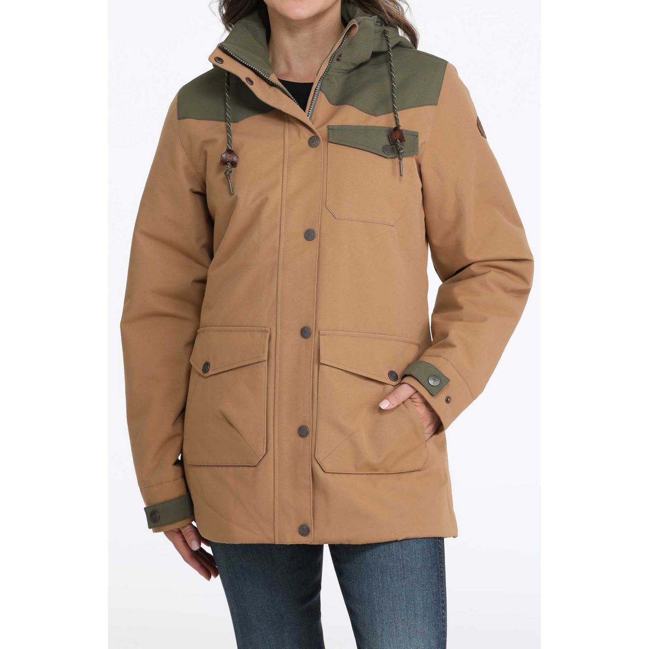 Cinch Women's Long Sleeve Barn Jacket- Brown