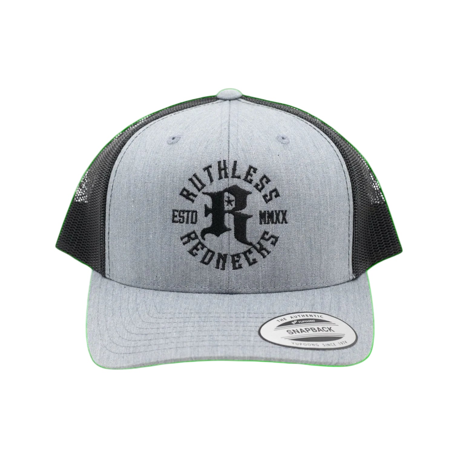 Ruthless Rednecks Icon Curved Brim Cap - Grey/Black - Irvine Tack & Western Wear