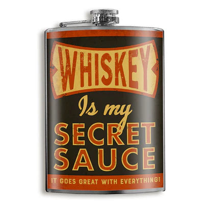 Lucky Jack Whisky is My Secret Sauce Flask- 8 oz