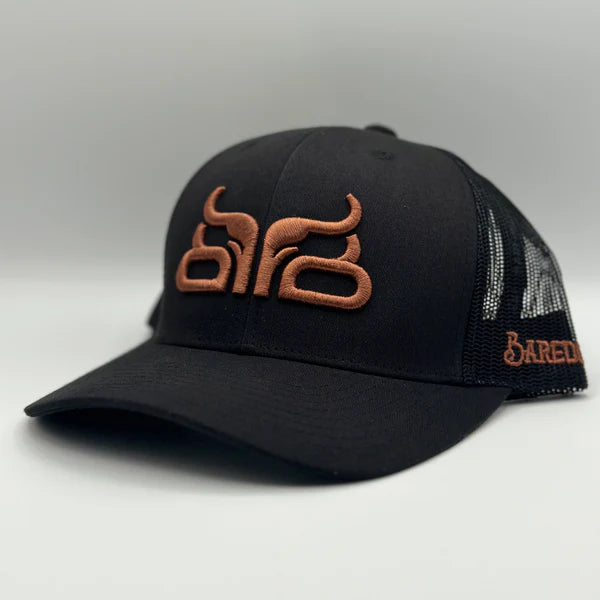 Baredown Brand Buckskin Youth Curved-Black/Copper