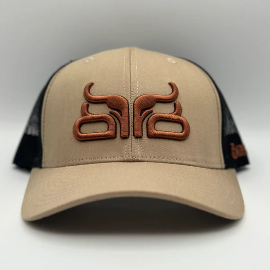 Baredown Hickory Youth Curved Cap- Khaki/Brown