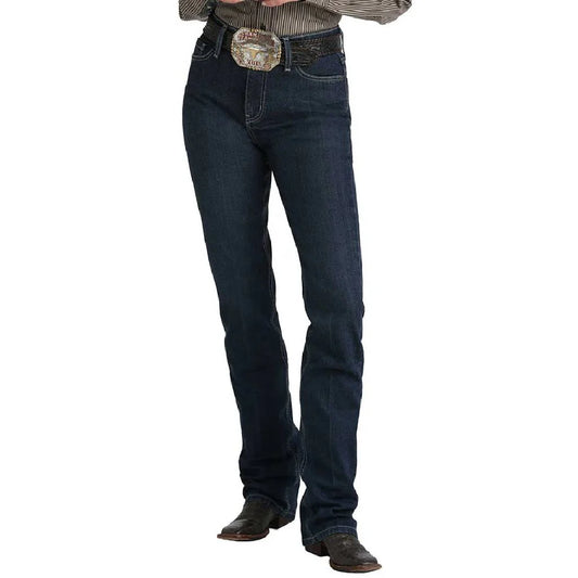 Cinch Women's High Rise Slim Boot Cut Keri Jeans- Indigo Dark Wash