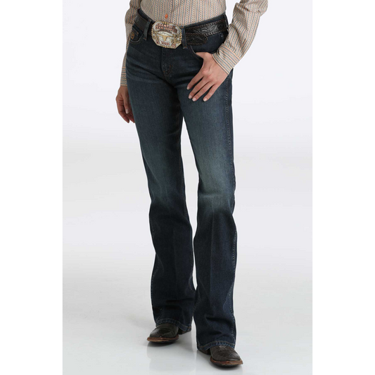 Cinch Women's Classic Boot Cut Jean- Dark Stone