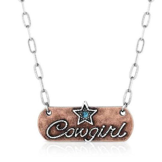 Montana Silversmiths Rustic Cowgirl Bar Necklace