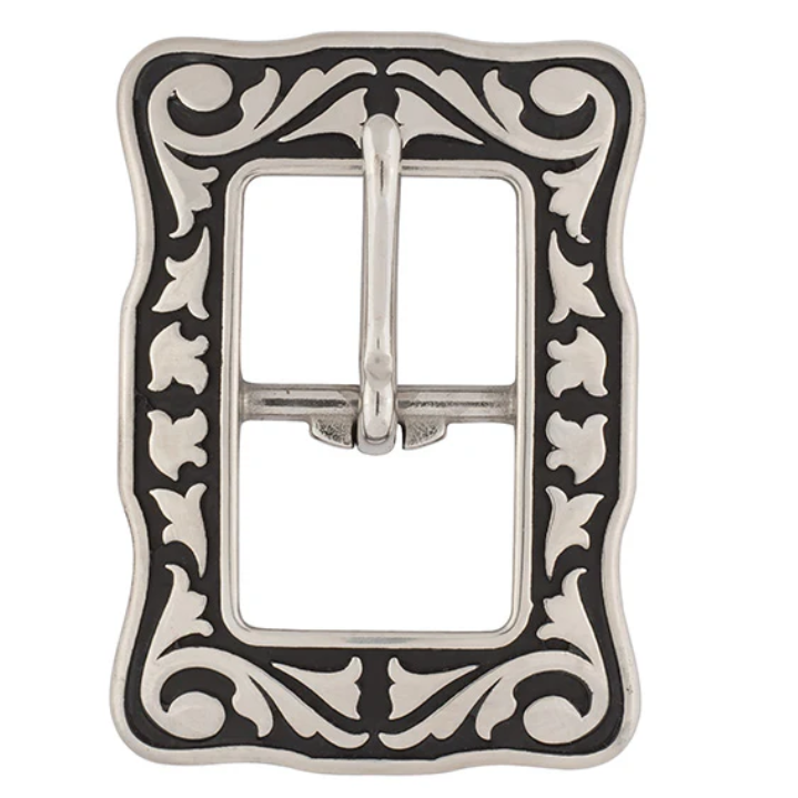 Weaver Leather 04422 Horse Shoe Brand 3/4"  Floral Buckle