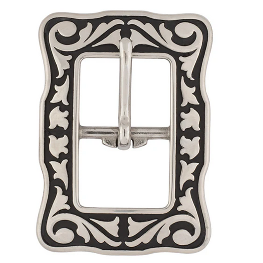 Weaver Leather 04422 Horse Shoe Brand 3/4"  Floral Buckle