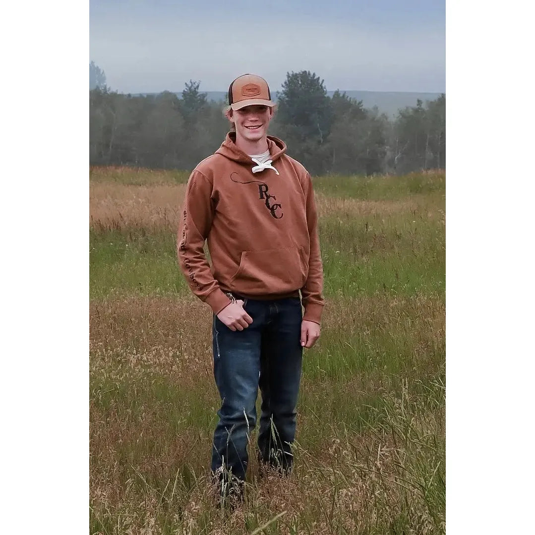 Rough Country Cowboys Long Sleeve Rust Hoodie - Rust