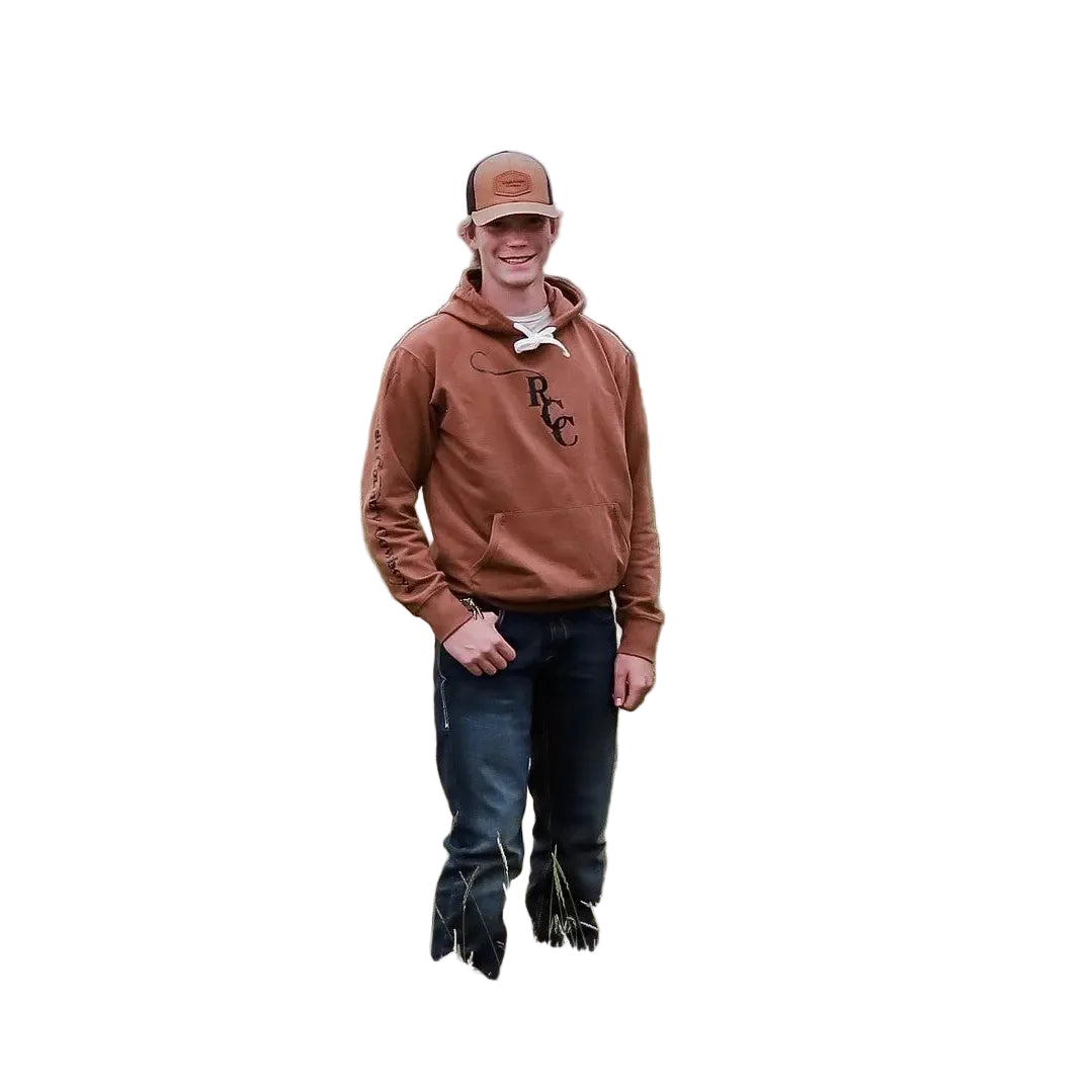 Rough Country Cowboys Long Sleeve Rust Hoodie - Rust